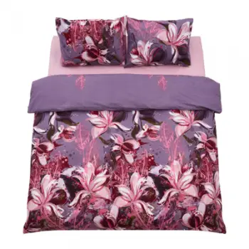 Komplet shtrati Magnolia, King size, 100% pambuk 132 TC, shumëngjyrësh