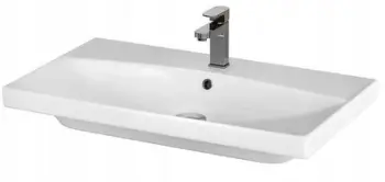 Lavabo mobiljeje Cersanit City Box, 80.5x45.5 cm, qeramike, e bardhë