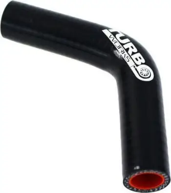 Lidhës silikoni TurboWorks Pro Elbow 67°, 30mm, i zi