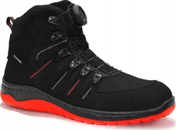 Çizme sigurie Elten Maddox BOA Mid, S3 ESD, madhësia 47, të zeza me të kuqe