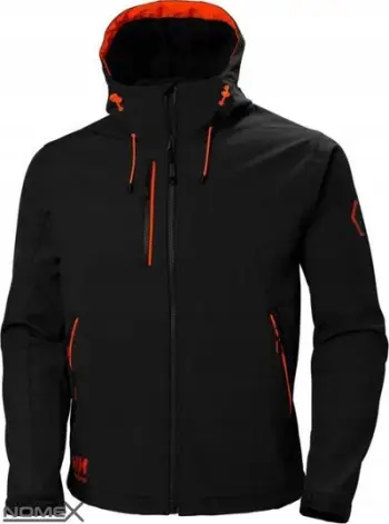 Xhaketë softshell Helly Hansen Chelsea Evolution, kundër ujit, frymëmarrëse, e zezë, XL
