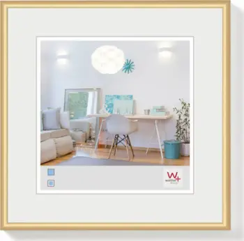 Kornizë fotografie Walther Lifestyle KV220G, 20x20cm, rezinë, ngjyrë ari