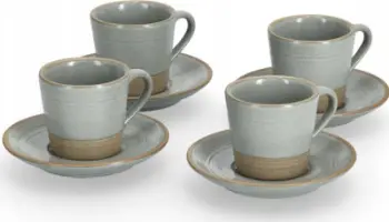 Set filxhanësh espresso Zeller Present, 8 pjesë 4 filxhanë 4 nënfilxhanë, 60 ml, mente