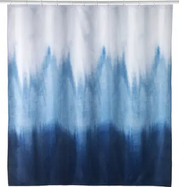 Perde dushi WENKO Alara, 180 x 200 cm, tekstil poliester i ricikluar, e bardhë