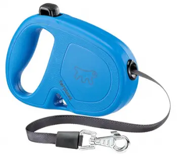 Zinxhir i tërheqshëm për qen Ferplast Flippy One Tape, 5m, najlon, blu