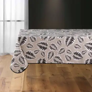 Mbulesë tryeze Douceur d'intérieur ALMA, poliester, 150 x 240 cm, bezhë e printuar