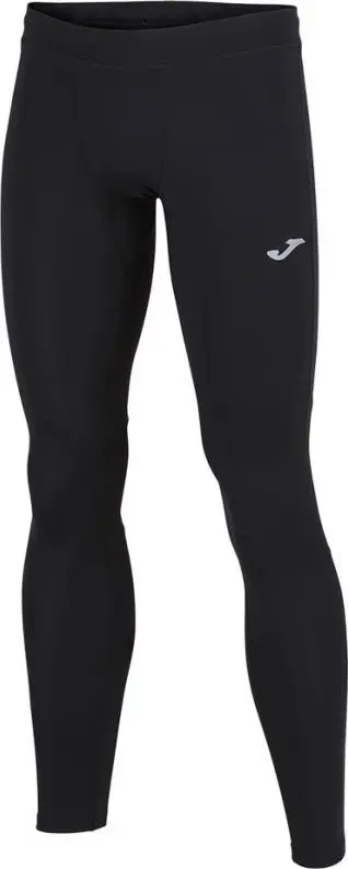 Legjinsa vrapimi Joma Running Night Long Tights, meshkuj, reflektuese, të zeza