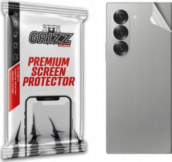 Mbrojtëse mbështjellëse GrizzGlass SatinSkin për Samsung Galaxy Z Fold 6, pjesa e pasme, transparente