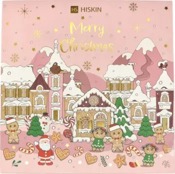 Kalendar adventi HiSkin, 24 qirinj soje, aroma dimri, rozë