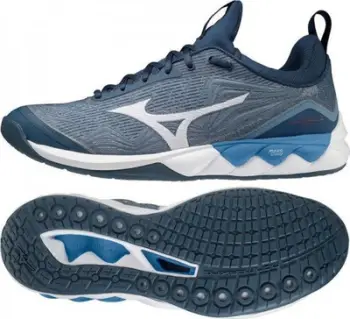 Atlete Mizuno Wave Luminous 2 V1GA212021, sportive, mesh tekstili, blu e errët