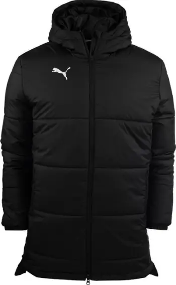 Xhaketë dimërore fëmijësh Puma Bench Jr 657269 03, me kapelë, RainCell, e zezë