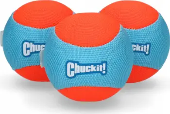 Topa loje për qen Chuckit Amphibious Balls, set 3 copë, notues, portokalli dhe blu