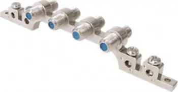 Bllok uzemimi Wentronic Goobay F, 4 porta F, metalik
