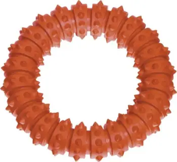 Lodër qeni Flamingo Ring 45859, gome, 15 cm, portokalli