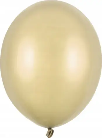 Balona Strong Balloons Metallic Cold Gold, 30cm, 100 copë, ngjyrë ari metalik