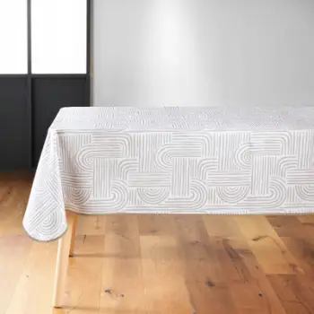 Mbulesë tavoline PANDORE, 150x240 cm, poliester, e bardhë