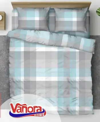 Set shtrati King Size Square, 100% pambuk, 92 GSM, shumëngjyrësh