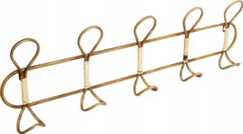 Raft metalik muri Atmosphera, 5 varëse, 76cm, bezhë