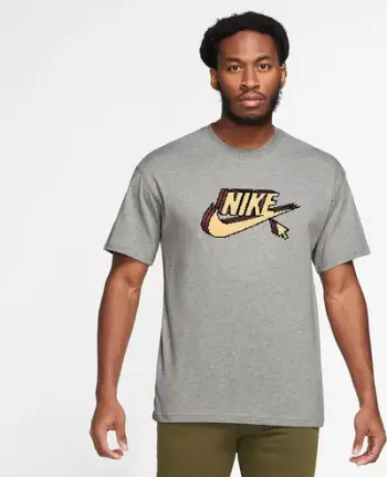 Bluzë Nike Sportswear FD1296-063, pambuk poliester, logo e madhe, gri