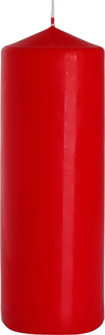 Kandil shtyllë Pillar Candle, 25 x 8 cm, dyll parafine, i kuq