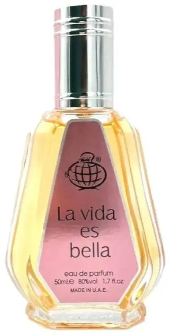 Parfum për femra Fragrance World La Vida Es Bella, Eau de Parfum, 50ml, rozë