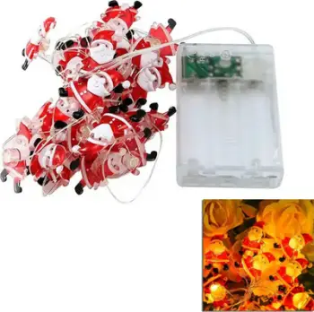 Drita dekorative DA69 Santa Claus, 20 LED, 2m, shumëngjyrëshe