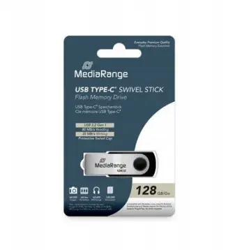USB flash MediaRange USB 3.2 Gen1 USB C, 128GB, gri