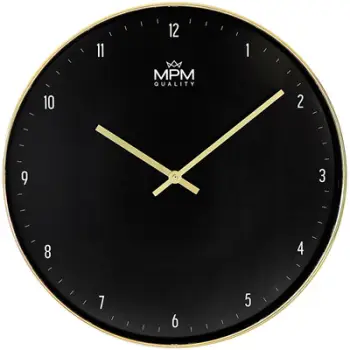 Orë muri MPM Quality Goldie E01.4329.8090, e zezë