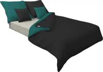 Set jorgani Matex Satin Bedding, 140x200 cm, dyanshëm, jeshile e errët