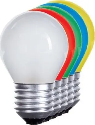 Llambë dekorative LED Spectrum Ball, E27, 1W 40lm, e bardhë e ftohtë