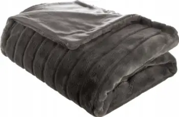 Batanije Homemaison Living Block Stripes, poliester, 230 x 180 cm, gri anthracite