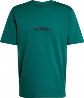 Bluzë Adidas Essentials Single Jersey Logo, pambuk, për meshkuj, jeshile