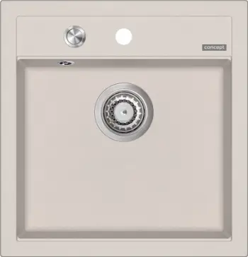 Lavaman kuzhine Concept DG00C50be, granit, me buton Push In, bezhë