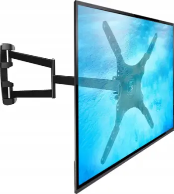 Mbajtëse murale TV Fiber Novelty Long Swivel, 26"-55", pivot, e zezë