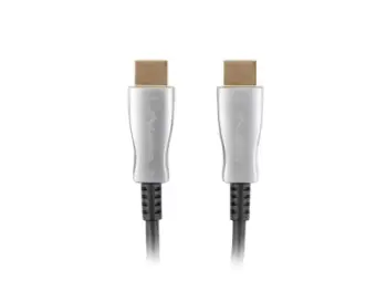Kabllo HDMI Lanberg CA-HDMI-20FB-1000-BK, 100m, aktiv optik, e zezë
