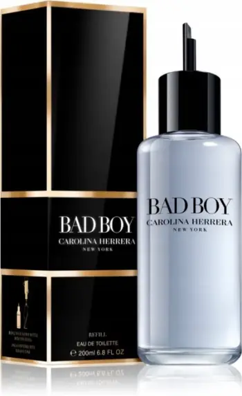 Parfum Carolina Herrera Bad Boy, Eau de Toilette Refill, 200ml, për burra