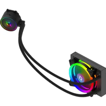 Ftohës ujor CPU Aquarius 120 AIO, 120 mm, ARGB, i zi