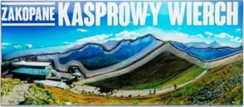 Magnet dekorativ I Love Poland Kasprowy Wierch, panoramë Zakopane, shumëngjyrësh