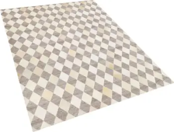 Tapet Beliani SESLICE, 160x230 cm, lëkurë natyrale, bezhë