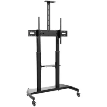 Stendë mobile për TV Serioux TV610TW, 60"-100", rafte, e zezë