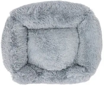Shtrat për kafshë GCS Höppy Pet Bed, 79 x 65 cm, i përshtatshëm për mace dhe qen, gri