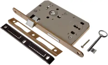 Bravë dere JANIA Lock 72/55 Z211, mortise, për anë të majtë, argjendi