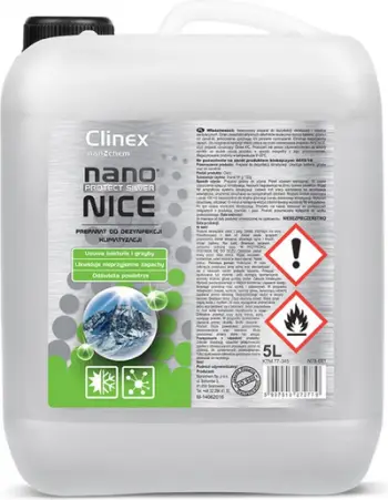Solucion dezinfektues Clinex Nano Protect Silver Nice 5, 5000 ml, kundër baktereve dhe kërpudhave