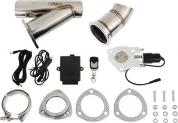 Valvul shkarkimi TurboWorks_D Exhaust Throttle 2.5" 63mm, V-Band, me telekomandë