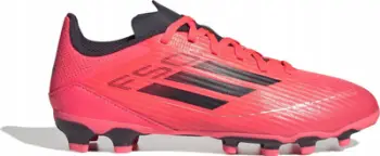 Këpucë futbolli adidas F50 League MG Jr IF1371, për fëmijë, terren i përzier, të kuqe portokalli