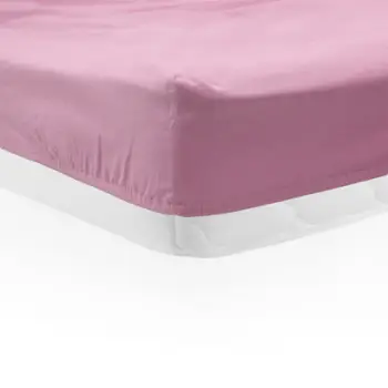 Çarçaf fitted Heinner Home, 90x200 cm, pambuk, rozë