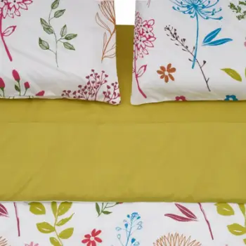 Set çarçafësh KS Bed Linen Microfiber Flowers, king size, mikrofibër, me lule