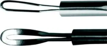 Mjet për komedone Uny Loop Spoon U-24, çelik inox, dy unaza, argjent