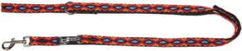 Litar qeni DINGO Winnetou, polipropileni, 2.5 x 120-220 cm, shumëngjyrësh me bazë të zezë