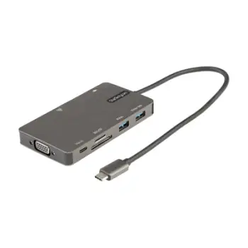 Përshtatës shumëportësh Startech DKT30CHVSDPD, HDMI/VGA, 5Gbps, i argjendtë